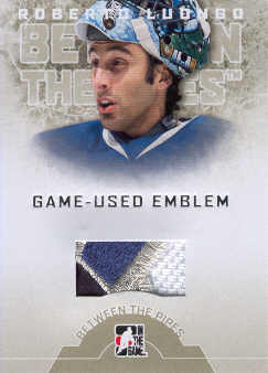 2008-09 Between The Pipes Emblems #GUE19 Roberto Luongo