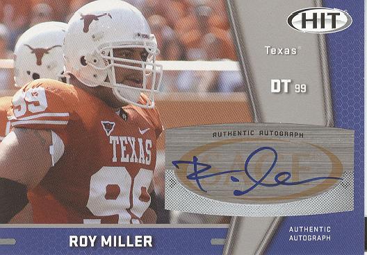 2009 SAGE HIT Autographs Silver #36 Roy Miller