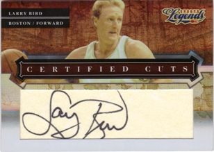 2008 Donruss Sports Legends Certified Cuts #6 Larry Bird/50