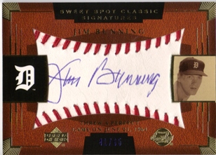 2004 Sweet Spot Classic Signatures Blue #32 Jim Bunning/65