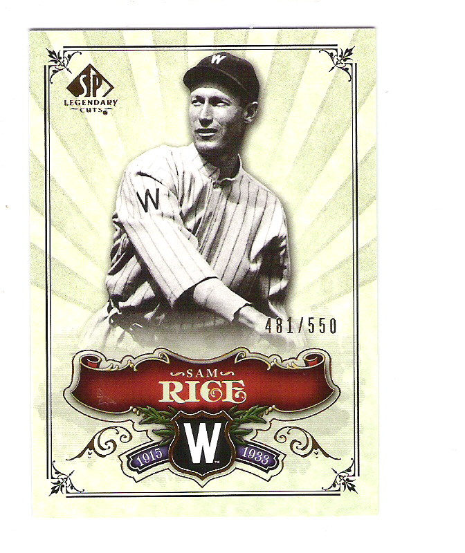 2006 SP Legendary Cuts #178 Sam Rice