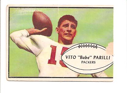 1953 Bowman #3 Babe Parilli