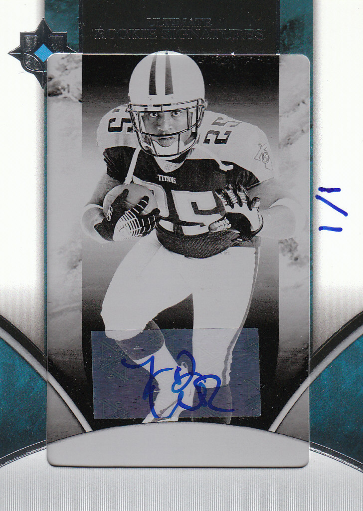 2006 Ultimate Collection Printing Plates Black #210 LenDale White AU