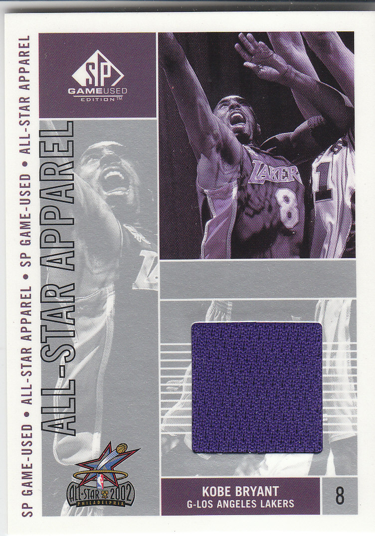 2002-03 SP Game Used All-Star Apparel #KBAS Kobe Bryant