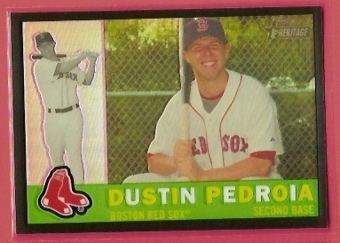 2009 Topps Heritage Chrome Refractors Black #C75 Dustin Pedroia