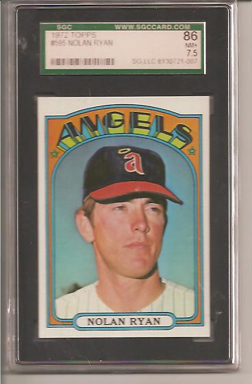 1972 Topps #595 Nolan Ryan