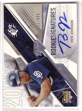 2006 SPx #140 Ben Johnson AU/999 (RC)