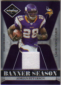 2008 Leaf Limited Banner Season Materials #1 Adrian Peterson