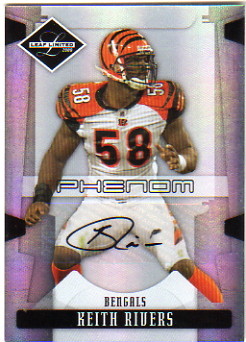 2008 Leaf Limited #255 Keith Rivers AU/299 RC