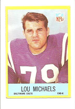 1967 Philadelphia #22 Lou Michaels