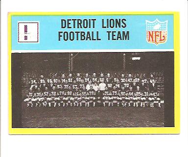 1967 Philadelphia #61 Detroit Lions
