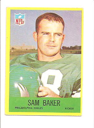1967 Philadelphia #134 Sam Baker