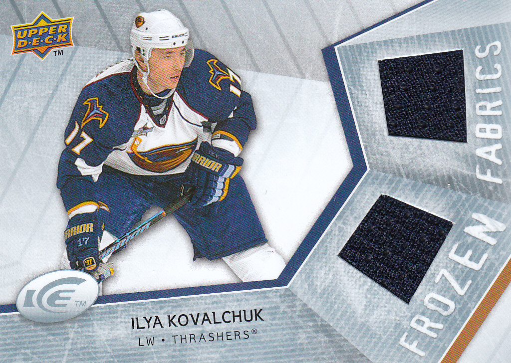 2008-09 Upper Deck Ice Frozen Fabrics #FFIK Ilya Kovalchuk