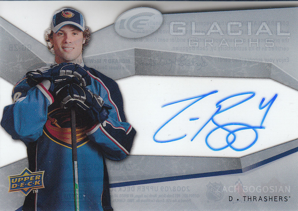 2008-09 Upper Deck Ice Glacial Graphs #GGZB Zach Bogosian