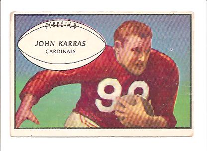 1953 Bowman #51 John Karras