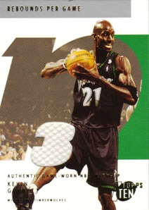 2002-03 Topps Ten Relic Parallel #23 Kevin Garnett/1500