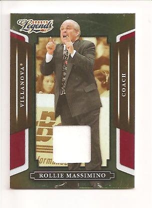 2008 Donruss Sports Legends Materials Mirror Red #62 Rollie Massimino Shirt/500