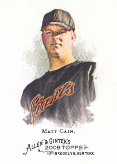 2008 Topps Allen and Ginter #251 Matt Cain
