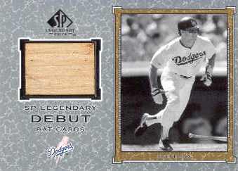 2001 SP Legendary Cuts Debut Game Bat #BSS Steve Sax *