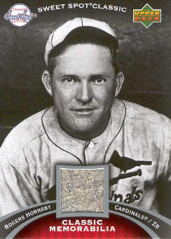 2007 Sweet Spot Classic Classic Memorabilia #RH Rogers Hornsby Pants