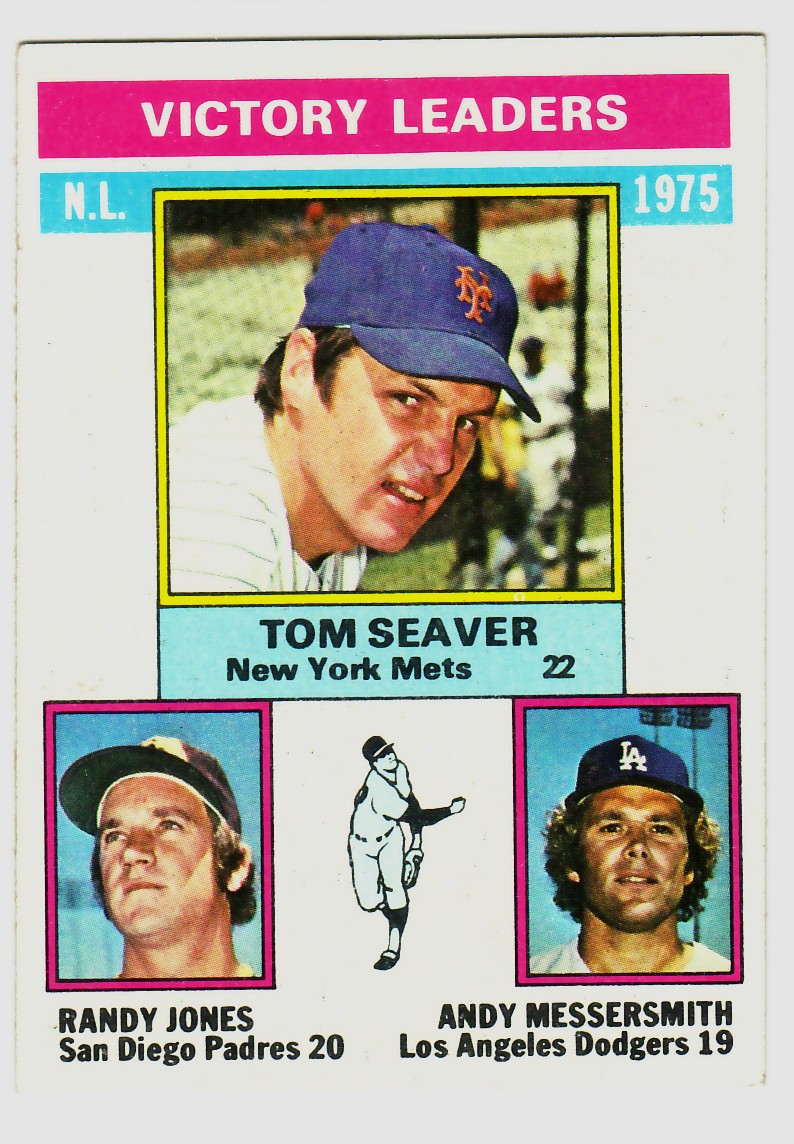 1976 Topps #199 NL Victory Leaders/Tom Seaver/Randy Jones/Andy Messersmith