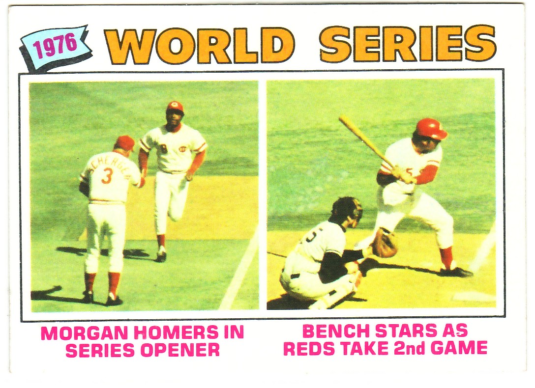 1977 Topps #411 World Series/Joe Morgan/Johnny Bench