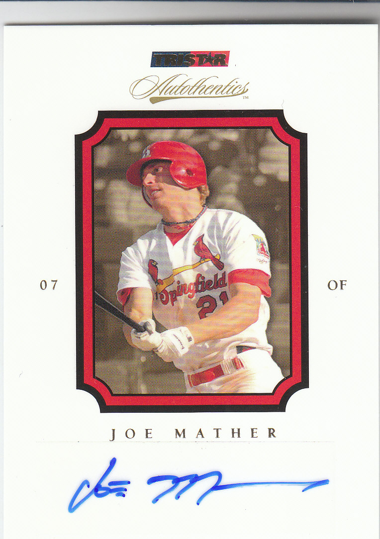 2007 TRISTAR Autothentics Autographs #16 Joe Mather