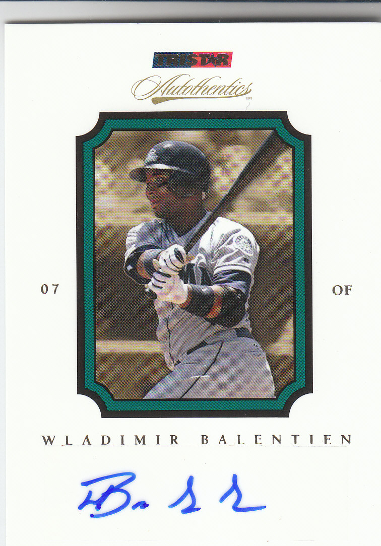 2007 TRISTAR Autothentics Autographs #47 Wladimir Balentien