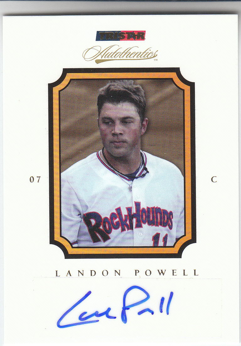 2007 TRISTAR Autothentics Autographs #54 Landon Powell