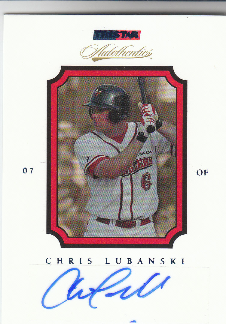 2007 TRISTAR Autothentics Autographs Blue #19 Chris Lubanski