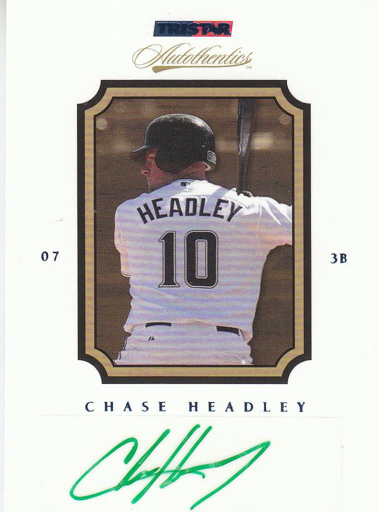 2007 TRISTAR Autothentics Autographs Blue #68 Chase Headley