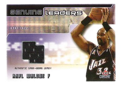 2002-03 Fleer Genuine Leaders Jerseys #6 Karl Malone