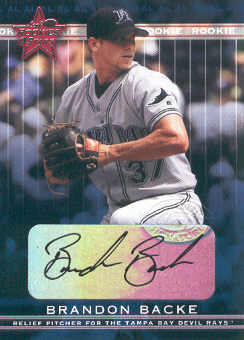 2002 Leaf Rookies and Stars Great American Signings #324 Brandon Backe/175