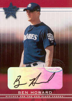 2002 Leaf Rookies and Stars Great American Signings #335 Ben Howard/175