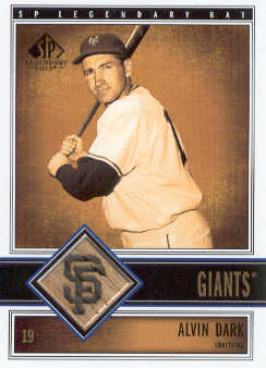 2002 SP Legendary Cuts Game Bat #BADA Alvin Dark DP