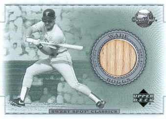 2002 Sweet Spot Classics Game Bat #BWB Wade Boggs DP