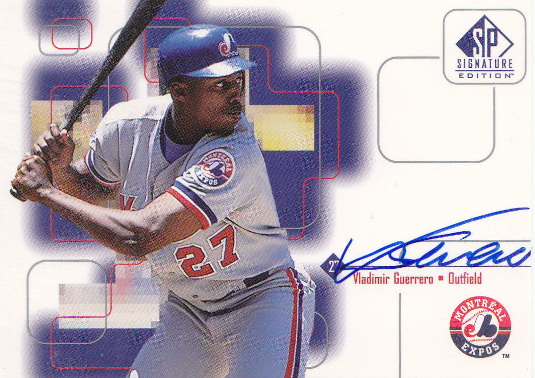 1999 SP Signature Autographs #VG Vladimir Guerrero