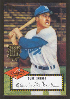 2002 Topps 1952 Reprints #52R2 Duke Snider