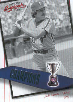 2002 Donruss Originals Champions #4 Mike Schmidt