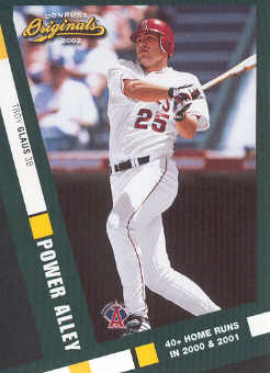 2002 Donruss Originals Power Alley #6 Troy Glaus