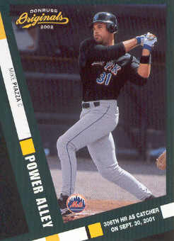 2002 Donruss Originals Power Alley #9 Mike Piazza