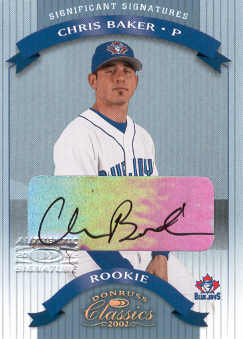 2002 Donruss Classics Significant Signatures #108 Chris Baker ROO/500
