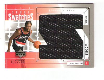 2002-03 Upper Deck Super Swatches Jerseys #QWS Qyntel Woods