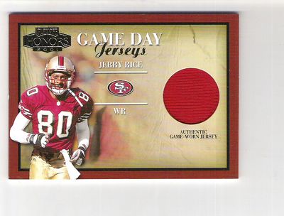 2001 Playoff Honors Game Day Jerseys #GD38 Jerry Rice