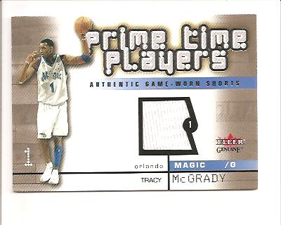 2002-03 Fleer Genuine Prime Time Players Jerseys #3 Tracy McGrady