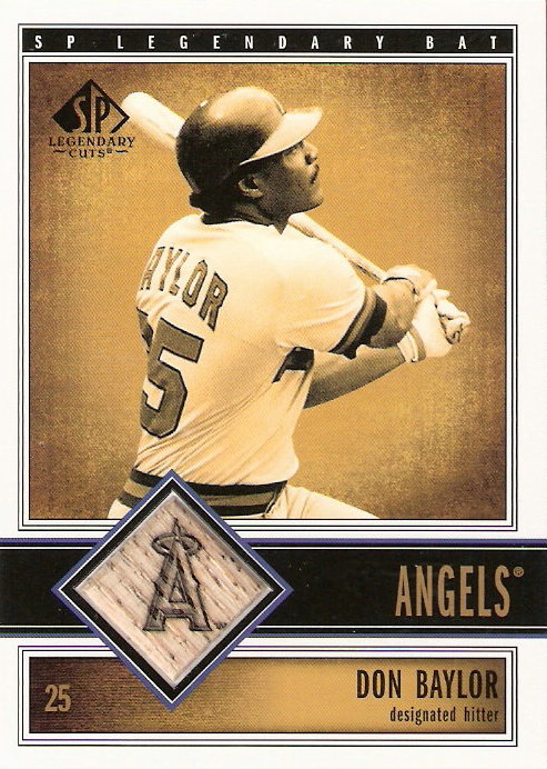 2002 SP Legendary Cuts Game Bat #BDBA Don Baylor DP