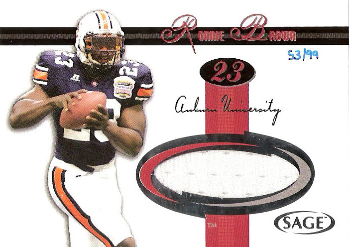 2005 SAGE Jerseys Red #J2 Ronnie Brown