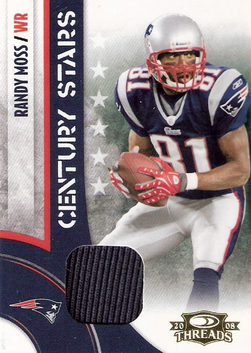 2008 Donruss Threads Century Stars Materials #1 Randy Moss