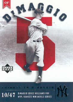 2002 Upper Deck Prospect Premieres #108 Joe DiMaggio TRIB