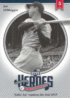 2002 Upper Deck Prospect Premieres Heroes of Baseball #HJD6 Joe DiMaggio